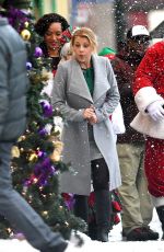 JODIE SWEETIN on the Set of a Christmas Movie in Vancouver 10/13/2017