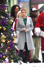 JODIE SWEETIN on the Set of a Christmas Movie in Vancouver 10/13/2017
