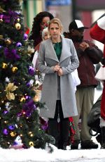 JODIE SWEETIN on the Set of a Christmas Movie in Vancouver 10/13/2017