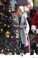 JODIE SWEETIN on the Set of a Christmas Movie in Vancouver 10/13/2017