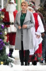JODIE SWEETIN on the Set of a Christmas Movie in Vancouver 10/13/2017