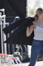 JODIE SWEETIN on the Set of Finding Santa in Vancouver 10/03/2017
