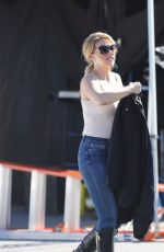JODIE SWEETIN on the Set of Finding Santa in Vancouver 10/03/2017