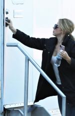 JODIE SWEETIN on the Set of Finding Santa in Vancouver 10/03/2017