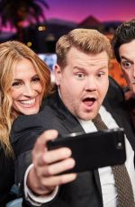 JULIA ROBERTS at Late Late Show with James Corden in Los Angeles 10/03/2017