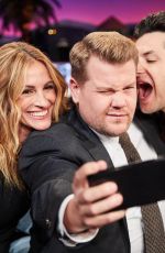 JULIA ROBERTS at Late Late Show with James Corden in Los Angeles 10/03/2017