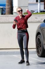 JULIANNE HOUGH at a Tanning Salon in Studio City 10/11/2017