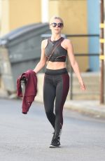 JULIANNE HOUGH Leaves a Gym in Studio City 10/11/2017