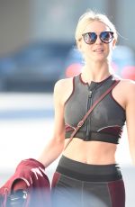 JULIANNE HOUGH Leaves a Gym in Studio City 10/11/2017