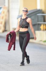 JULIANNE HOUGH Leaves a Gym in Studio City 10/11/2017