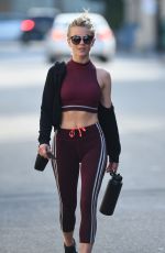 JULIANNE HOUGH Leaves a Gym in Studio City 10/18/2017