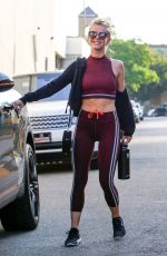 JULIANNE HOUGH Leaves a Gym in Studio City 10/18/2017