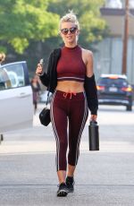 JULIANNE HOUGH Leaves a Gym in Studio City 10/18/2017