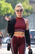 JULIANNE HOUGH Leaves a Gym in Studio City 10/18/2017