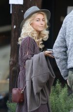JULIANNE HOUGH on the Set of Bigger in Birmingham 10/26/2017