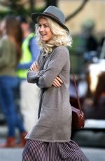 JULIANNE HOUGH on the Set of Bigger in Birmingham 10/26/2017