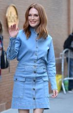 JULIANNE MOORE Arrives at The View Studios in New York 10/18/2017