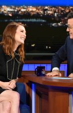 JULIANNE MOORE at Late Show with Stephen Colbert 10/26/2017