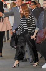 JULIANNE MOORE Leaves Good Morning America Studio in New York 10/19/2017