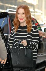 JULIANNE MOORE Leaves Good Morning America Studio in New York 10/19/2017