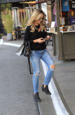 JULIE BENZ in Ripped Jeans Out in Hollywood 10/03/2017