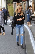 JULIE BENZ in Ripped Jeans Out in Hollywood 10/03/2017