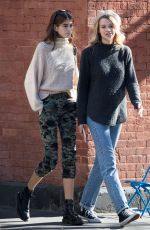 KAIA GERBER and CAYLEY KING Out for Coffee at La Colombe in New York 10/20/2017
