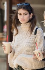 KAIA GERBER and CAYLEY KING Out for Coffee at La Colombe in New York 10/20/2017