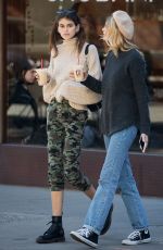 KAIA GERBER and CAYLEY KING Out for Coffee at La Colombe in New York 10/20/2017