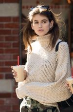 KAIA GERBER and CAYLEY KING Out for Coffee at La Colombe in New York 10/20/2017