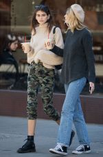 KAIA GERBER at La Colombe in New York 10/20/2017