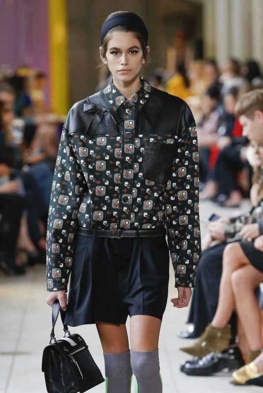KAIA GERBER at Miu Miu Fashion Show in Paris 10/03/2017