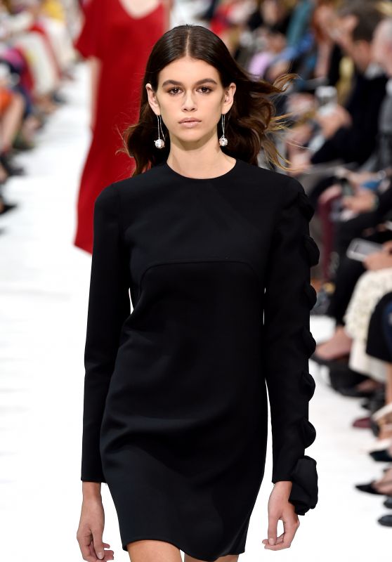 KAIA GERBER at Valentino Runway Show at Paris Fashion Week 10/01/2017