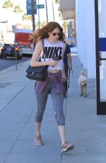 KAREN GILLAN Heading to a Gym in Beverly Hills 10/10/2017