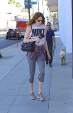KAREN GILLAN Heading to a Gym in Beverly Hills 10/10/2017