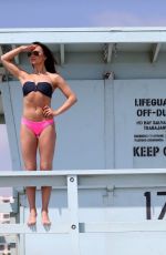 KARINA SMIRNOFF in Bikini at a Beach in Santa Monica 10/29/2017