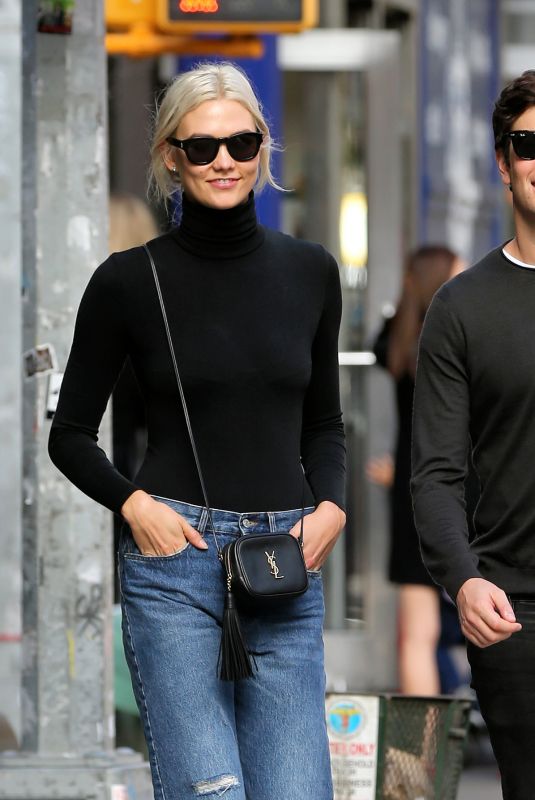 KARLIE KLOSS and Joshua Kushner Out in New York 10/22/2017