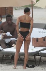 KARRUECHE TRAN in Swimsuit on the Beach in Miami 10/18/2017