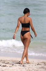 KARRUECHE TRAN in Swimsuit on the Beach in Miami 10/18/2017