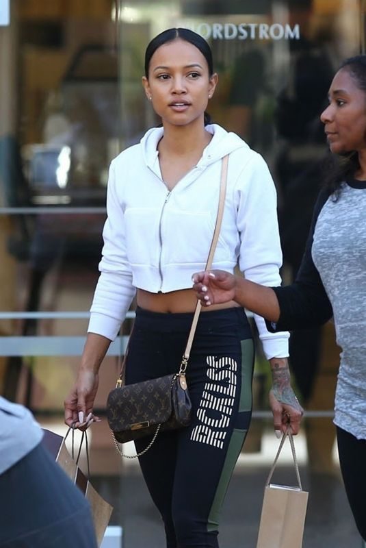 KARRUECHE TRAN Shopping at The Grove in Los Angeles 10/02/2017