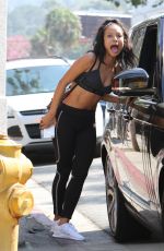KARUECHE TRAN in Tights Out in Studio City 10/13/2017