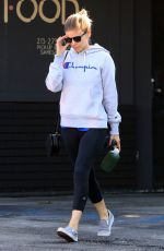 KATE MARA Leaves Bar Method Gym in Silverlake 10/14/2017
