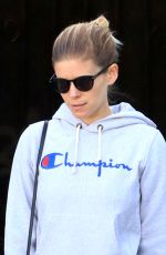 KATE MARA Leaves Bar Method Gym in Silverlake 10/14/2017