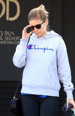 KATE MARA Leaves Bar Method Gym in Silverlake 10/14/2017