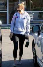 KATE MARA Leaves Bar Method Gym in Silverlake 10/14/2017