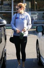 KATE MARA Leaves Bar Method Gym in Silverlake 10/14/2017