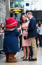 KATE MIDDLETON at Paddington Train Station in London 10/16/2017