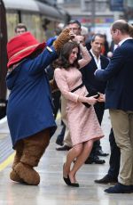 KATE MIDDLETON at Paddington Train Station in London 10/16/2017