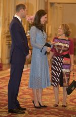 KATE MIDDLETON Celebrates World Mental Health Day with a Reception at Buckingham Palace 10/10/2017