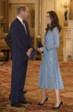 KATE MIDDLETON Celebrates World Mental Health Day with a Reception at Buckingham Palace 10/10/2017